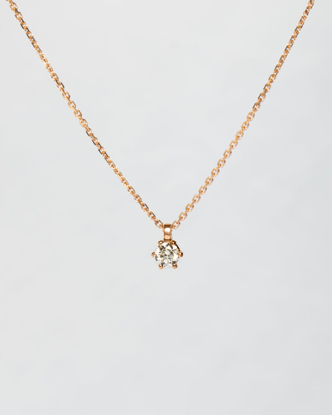 JR Solitaire Collection - Necklace Diamonds x Roségold
