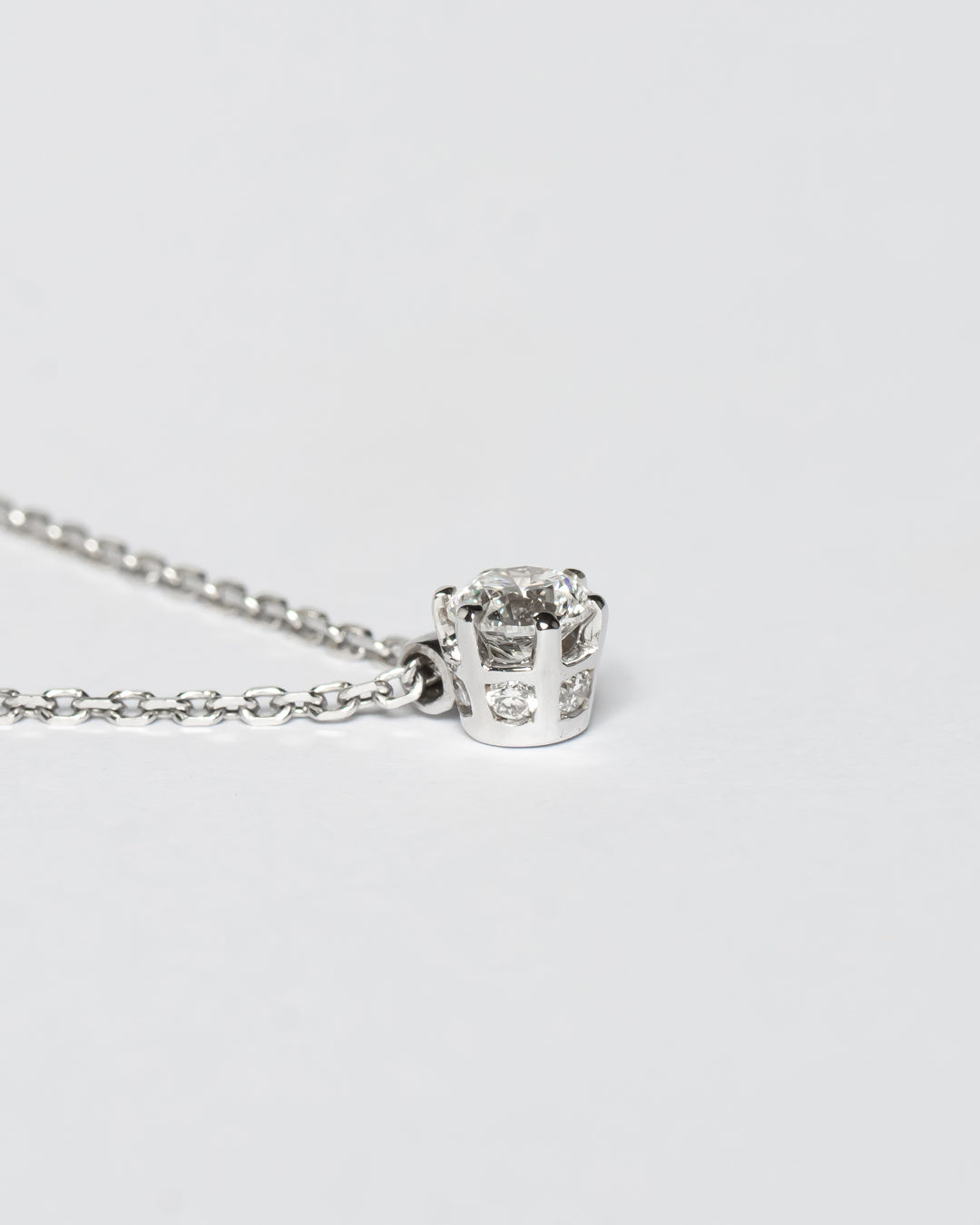 JR Solitaire Collection - Necklace Diamonds x Whitegold