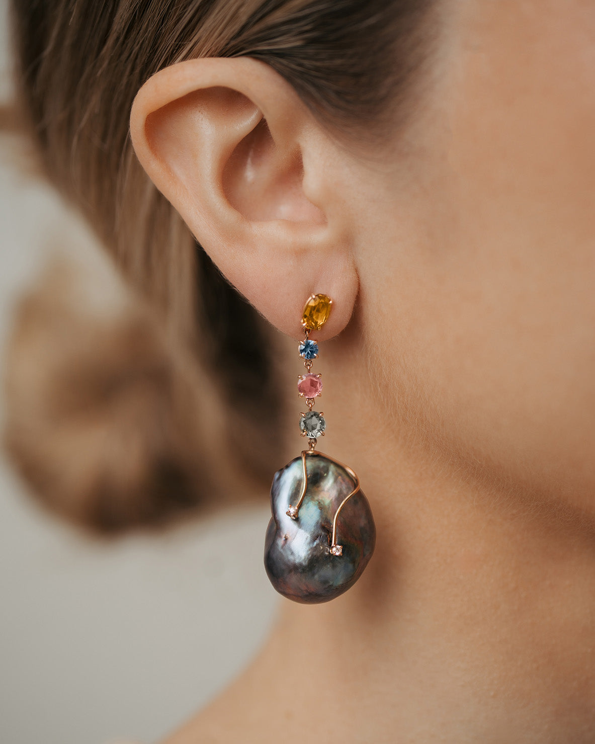 Paolo Piovan - Earrings Black Pearl