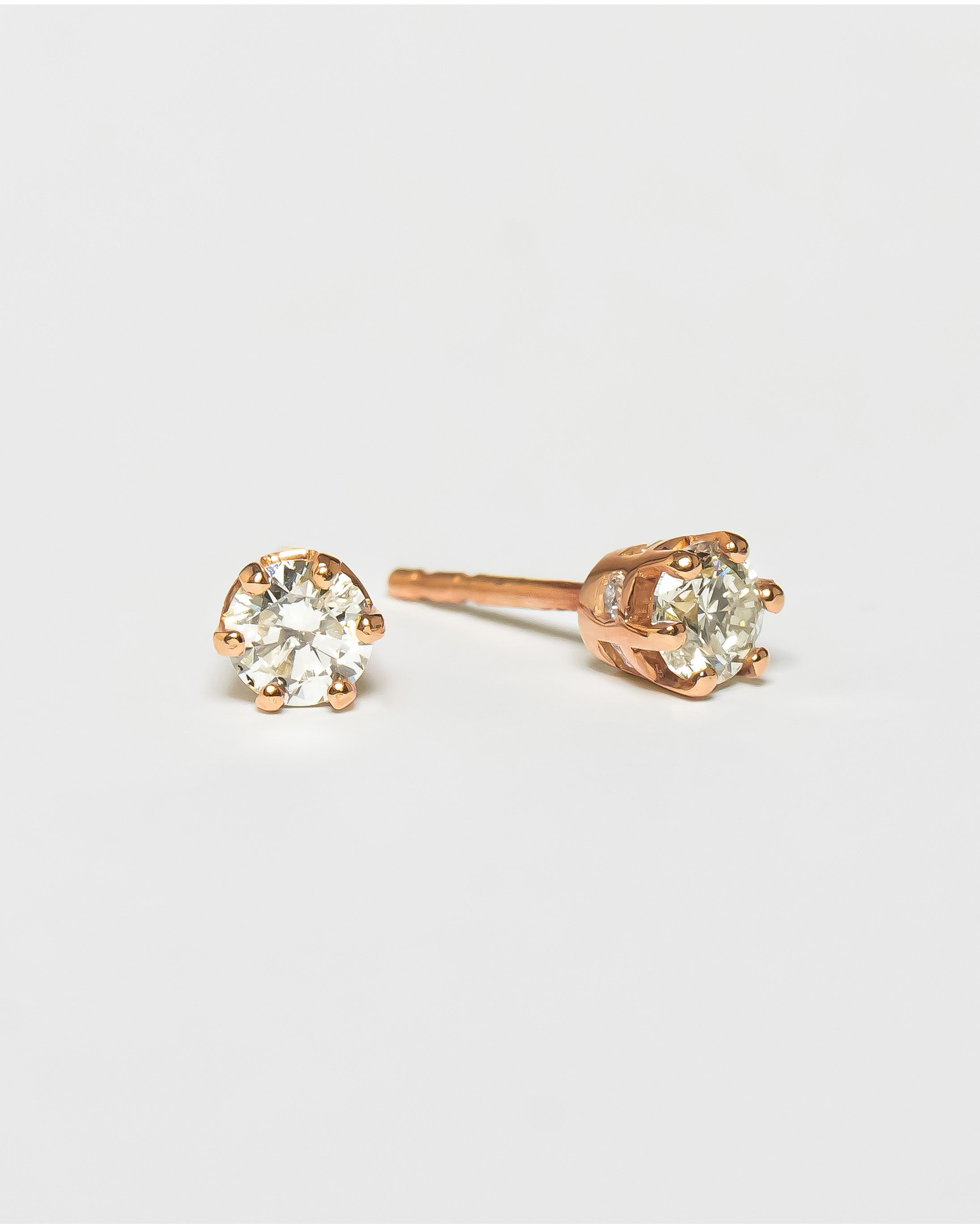 JR Solitaire Collection - Earrings Diamonds x Roségold
