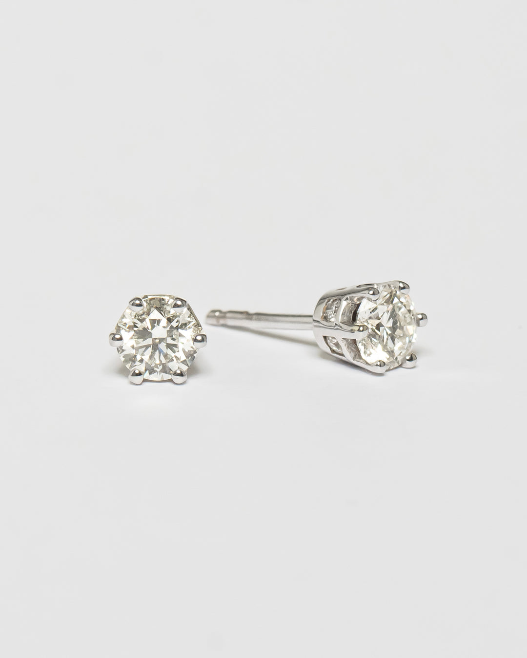 JR Solitaire Collection - Earrings Diamonds x Whitegold