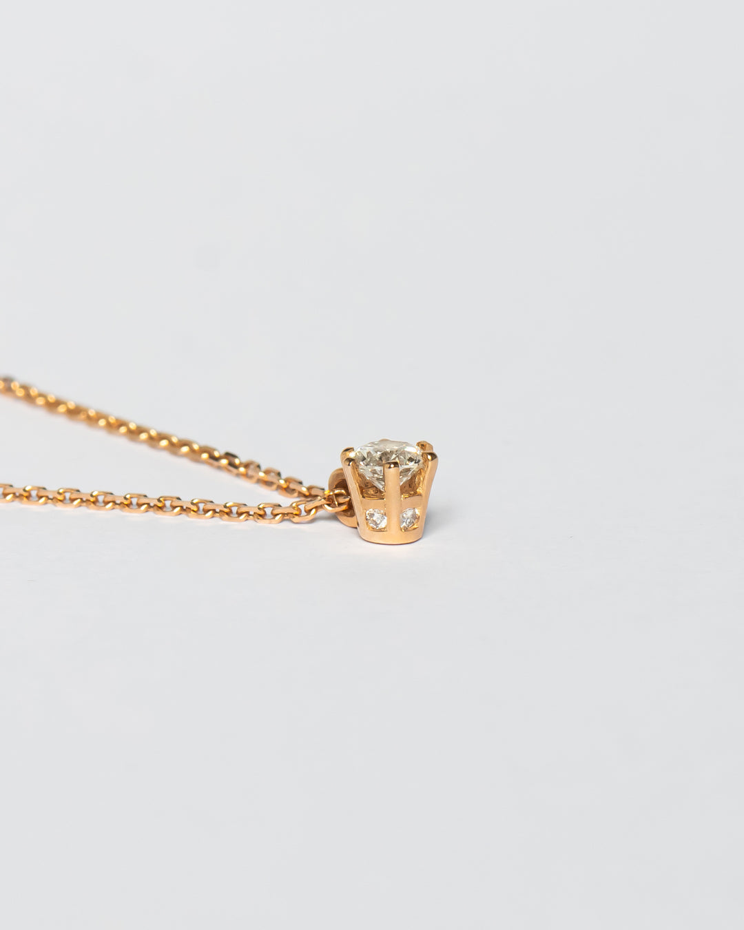 JR Solitaire Collection - Necklace Diamonds x Roségold